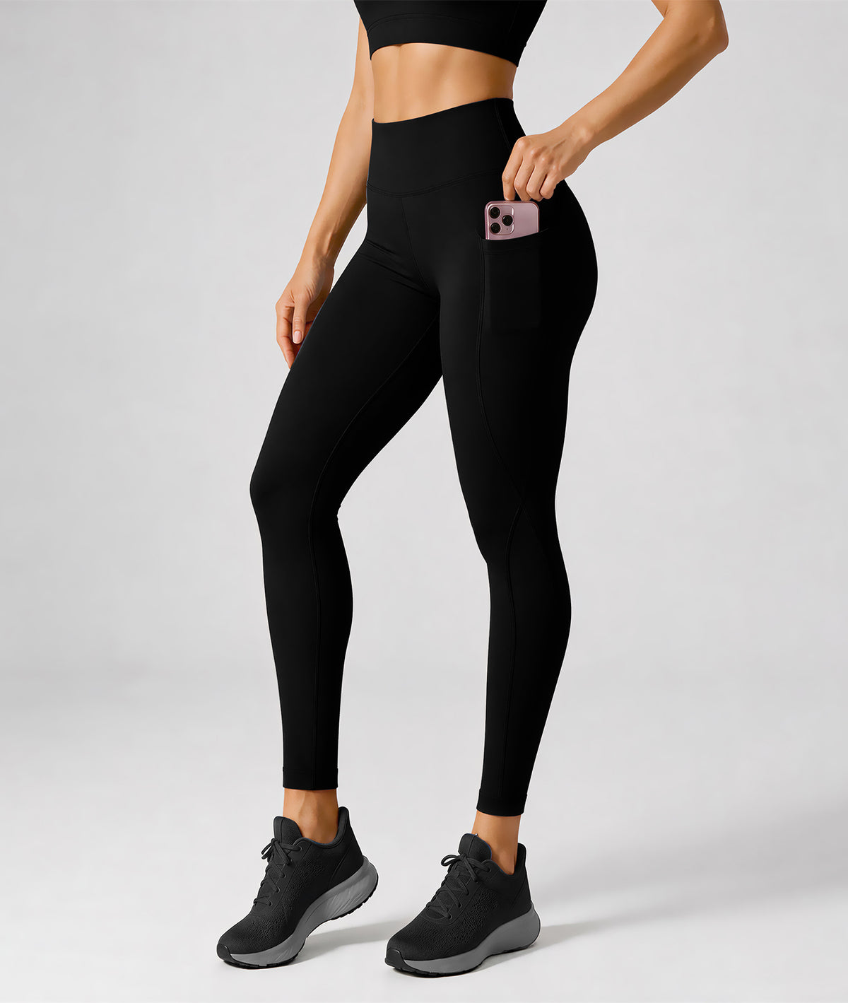High-Waisted Leggings with Pockets – Women’s Activewear