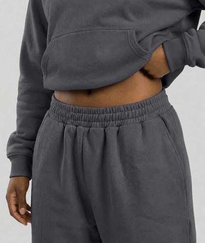 Signature Fit Sweat Pant - Premium Brushed Fleece Straight-Leg Lounge Pants