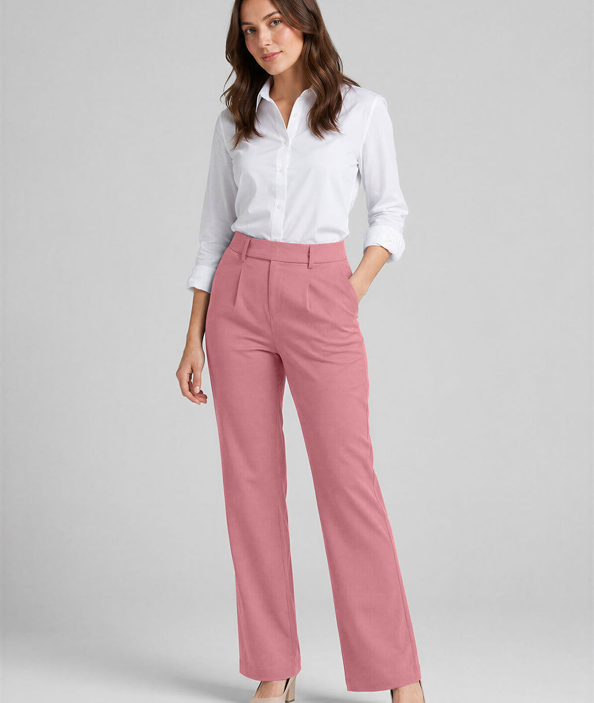 Women’s Stretch Work Pants | Durable 240 GSM Fabric | Soft & Flexible