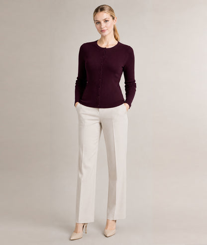 Women’s Soft-Knit Ribbed Button-Down Cardigan Sweater