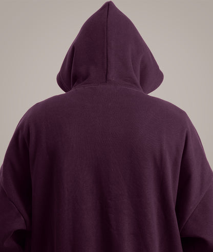 Cloud Zip Oversized Hoodie – Full-Zip Unisex Hoodie with Double-Lined Hood