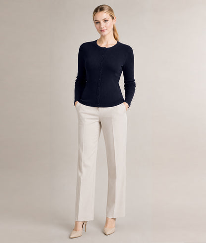 Women’s Soft-Knit Ribbed Button-Down Cardigan Sweater