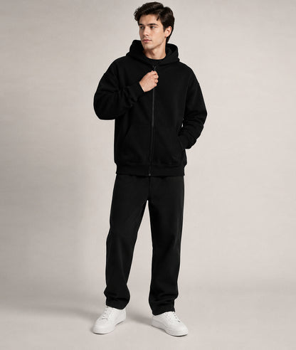 Cloud Zip Oversized Hoodie – Full-Zip Unisex Hoodie with Double-Lined Hood
