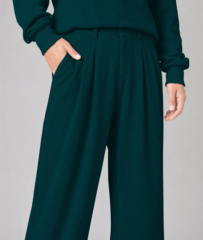 Waffle Knit Stretch Pants – Soft 2-Way Stretch Comfort Lounge Pant
