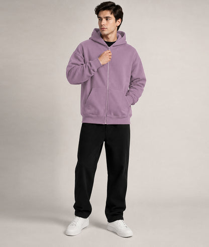 Cloud Zip Oversized Hoodie – Full-Zip Unisex Hoodie with Double-Lined Hood
