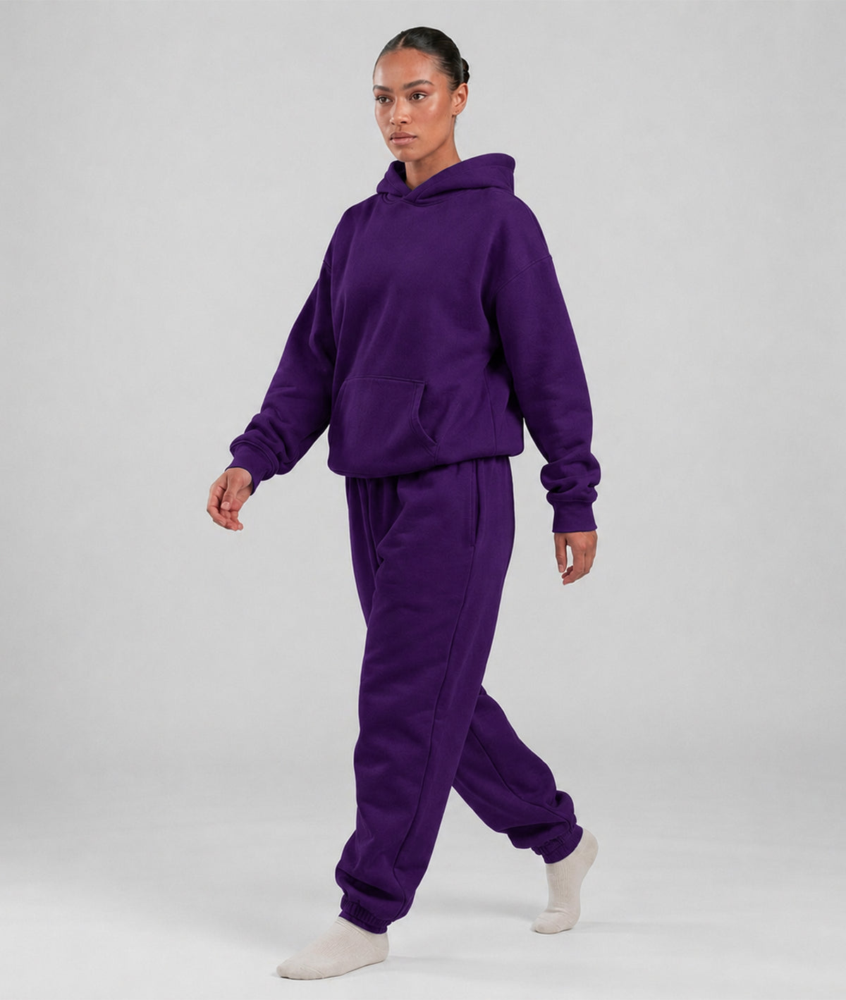 Signature Fit Sweat Pant - Premium Brushed Fleece Straight-Leg Lounge Pants