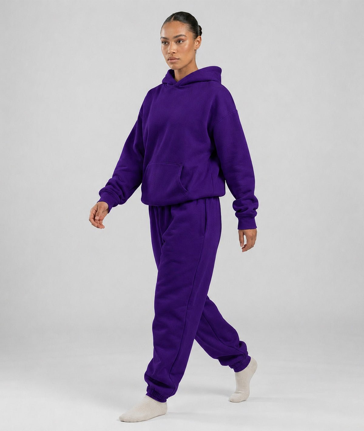 Signature Fit Sweat Pant - Premium Brushed Fleece Straight-Leg Lounge Pants