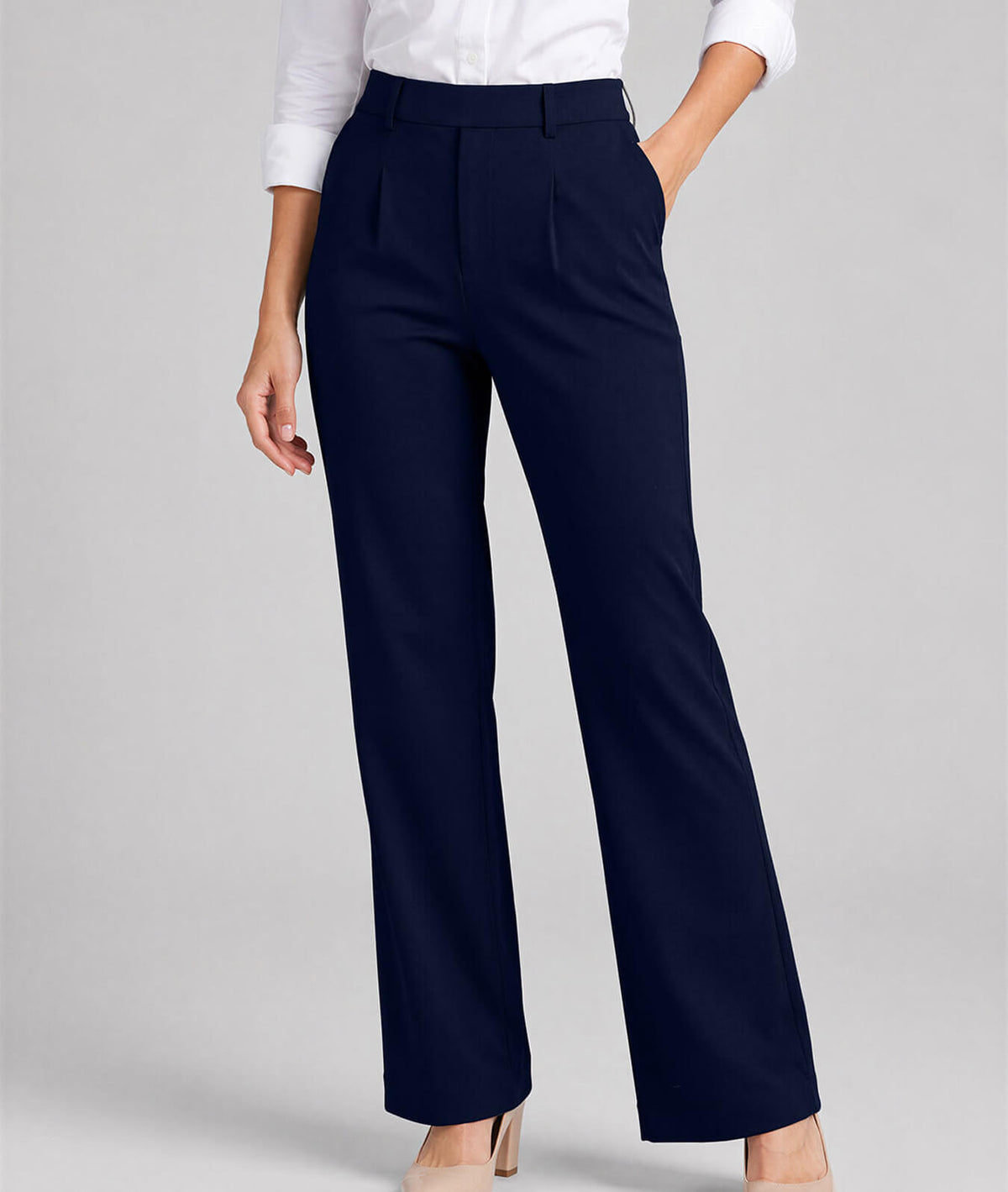 Women’s Stretch Work Pants | Durable 240 GSM Fabric | Soft & Flexible