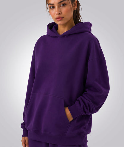 Oversized Pullover Hoodie – Unisex Heavyweight Brushed Fleece