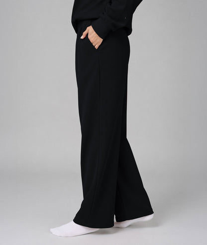 Waffle Knit Stretch Pants – Soft 2-Way Stretch Comfort Lounge Pant