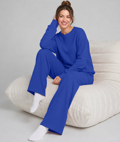 Waffle Knit Stretch Pants – Soft 2-Way Stretch Comfort Lounge Pant