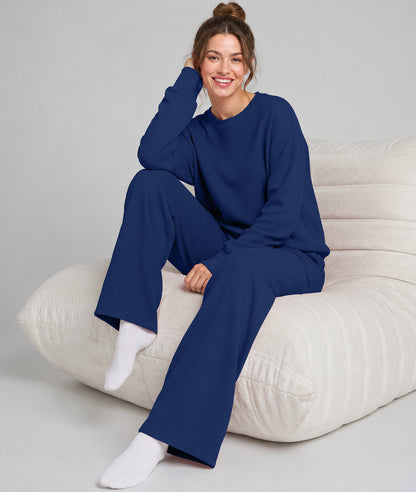 Waffle Knit Stretch Pants – Soft 2-Way Stretch Comfort Lounge Pant