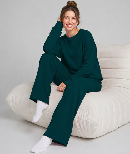 Waffle Knit Stretch Pants – Soft 2-Way Stretch Comfort Lounge Pant