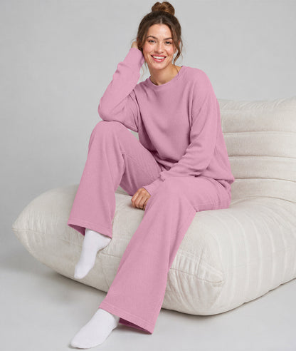 Waffle Knit Stretch Pants – Soft 2-Way Stretch Comfort Lounge Pant