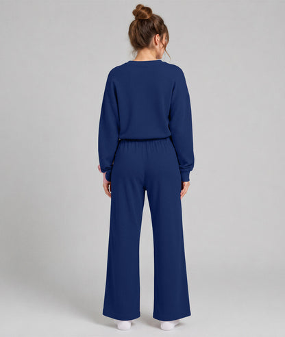 Waffle Knit Stretch Pants – Soft 2-Way Stretch Comfort Lounge Pant