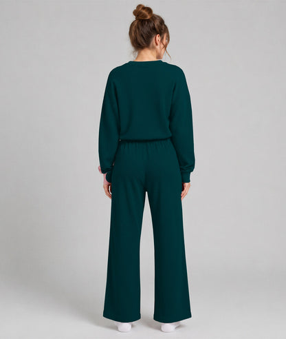 Waffle Knit Stretch Pants – Soft 2-Way Stretch Comfort Lounge Pant