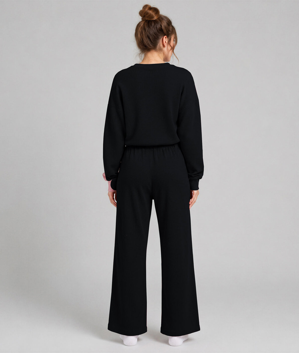 Waffle Knit Stretch Pants – Soft 2-Way Stretch Comfort Lounge Pant